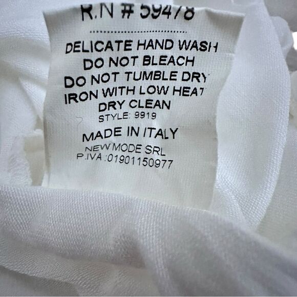 Bellambra Italy Women S Shirt Peasant Lace Crochet Romantic Bell Sleeves White - Picture 9 of 10